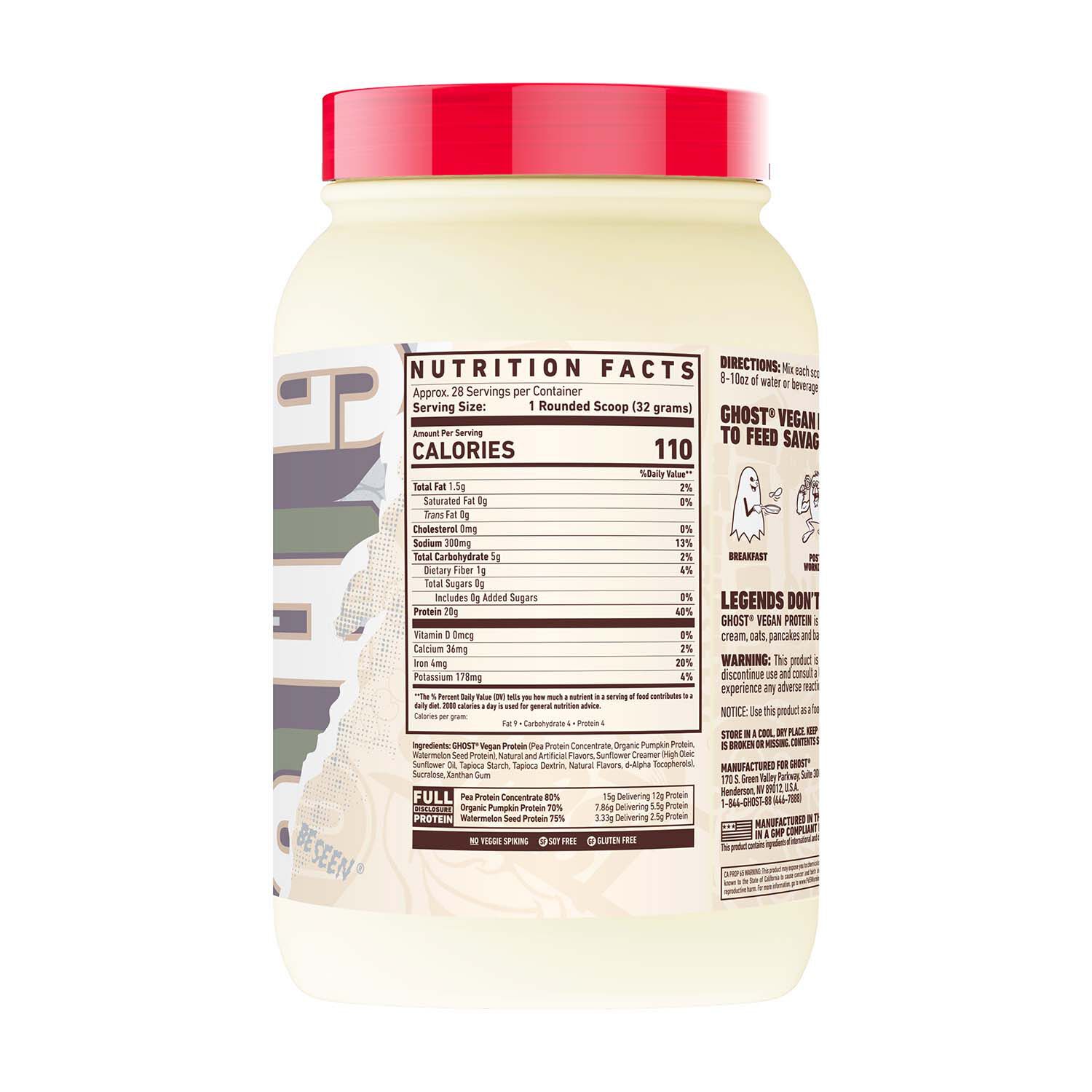 527958 GHOST® Try GHOST Vegan Protein Powder Banana Pancake Batter